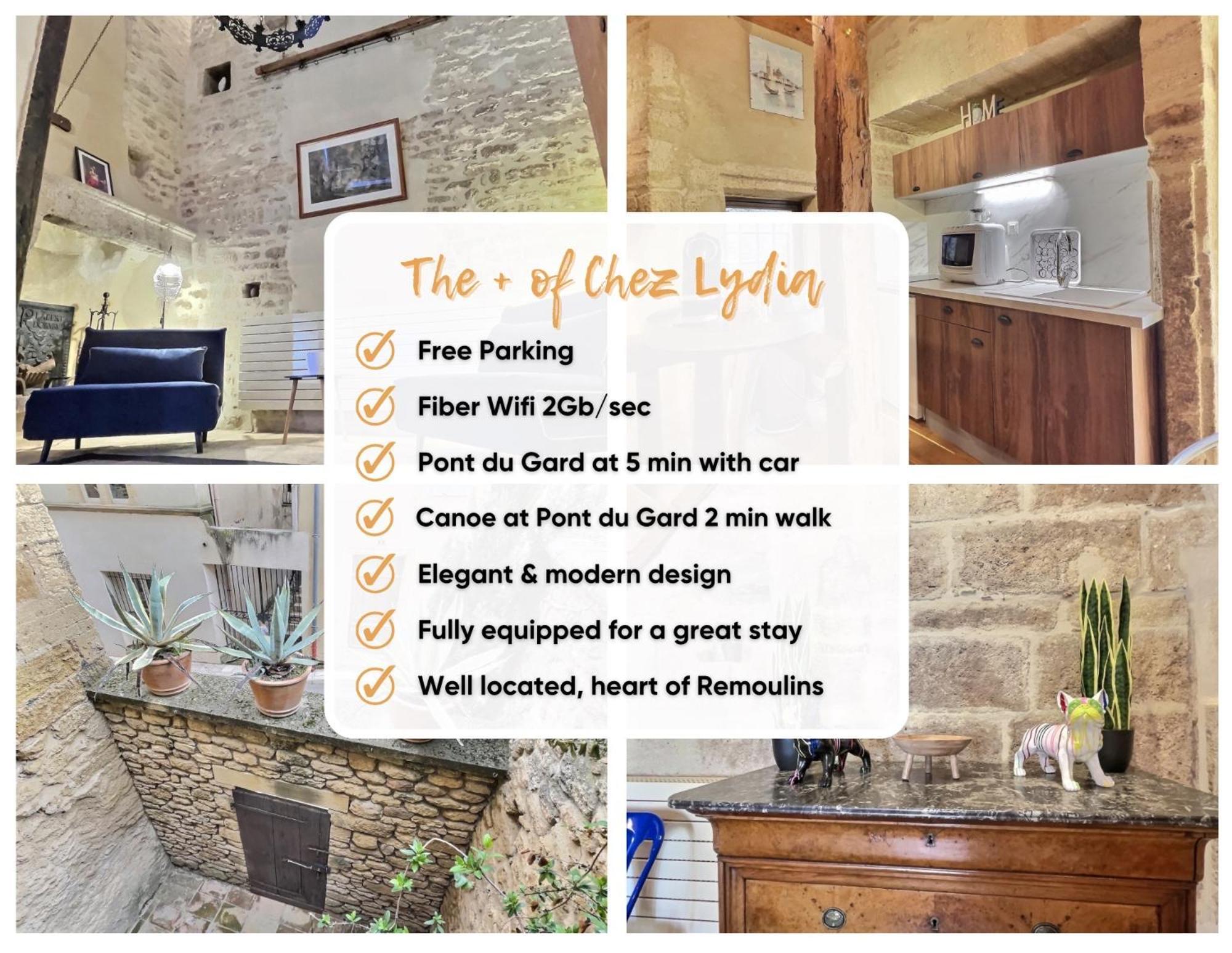 Chez Lydia - Loft Cosy, Depart Canoe A Pied, Proche Pont-Du-Gard Et Uzes Remoulins Luaran gambar